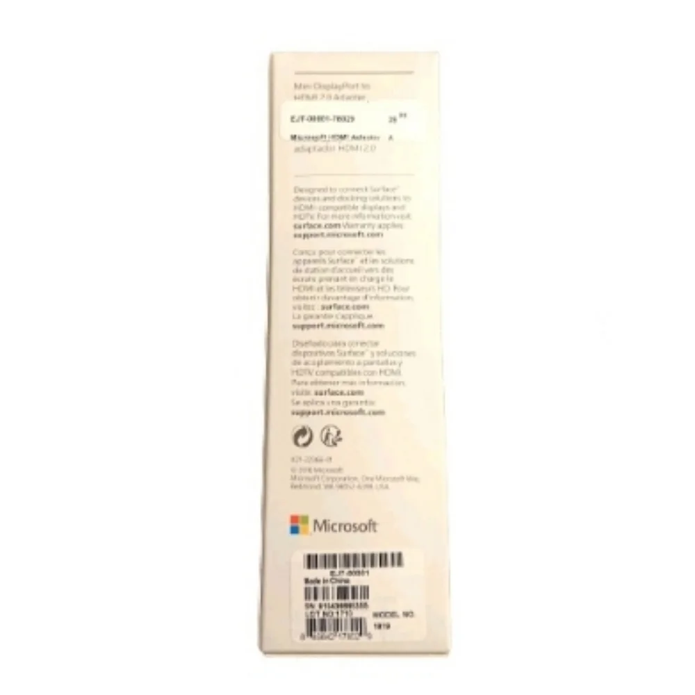 Microsoft Surface Mini DisplayPort to HDMI 2.0 Adapter